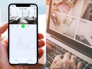 複数人でカメラ共有ができる上、外出先からのチェックも可能1
