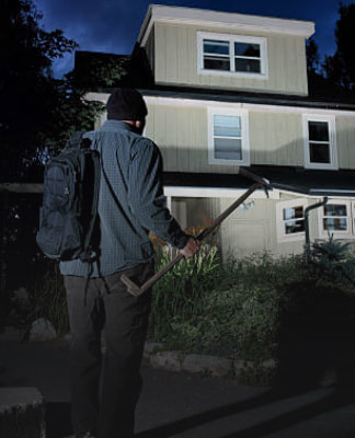 敷地内への侵入者を監視